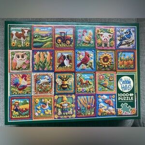 Cobble Hill Fall Patchwork 1000-Piece Jigsaw Puzzle - Multicolor